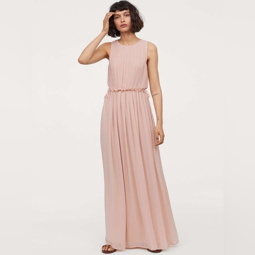 H&M Chic Sleeveless Blush Max Women's Dress Size 4